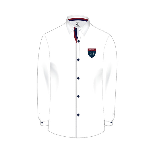 Boys White Long Sleeve Shirt