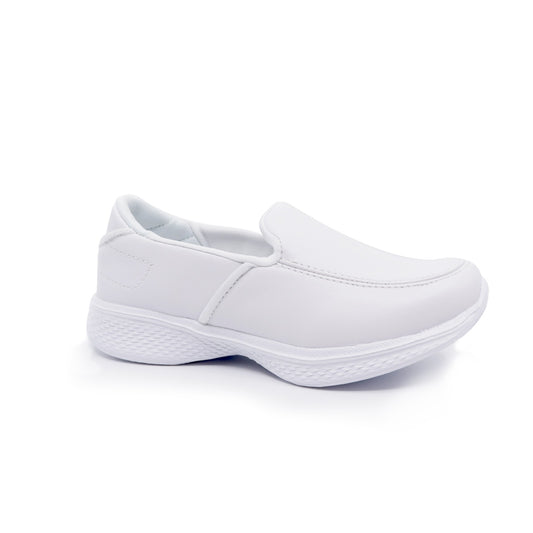 White Slip On Sports Shoes