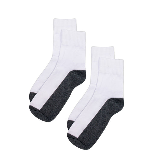 White Socks With Grey Bottom